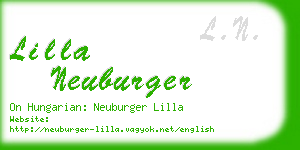 lilla neuburger business card